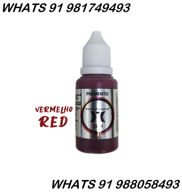 Pigmento Marilyn P Dermopigmentação Vermelho Red 15ml