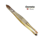 Pinça Reta Dourada Inox Corneta Beauty 43.310 (1)