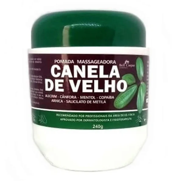 Pomada Massageadora Canela Velho 240g Bell Corpus (1)
