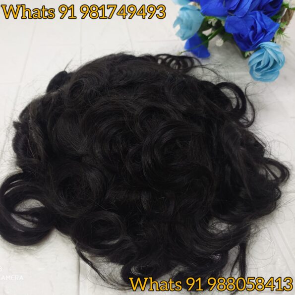 Protese Masc Ond 24x20cm #1b Peruca Cabelo Humano 8×10 92090842 (3)