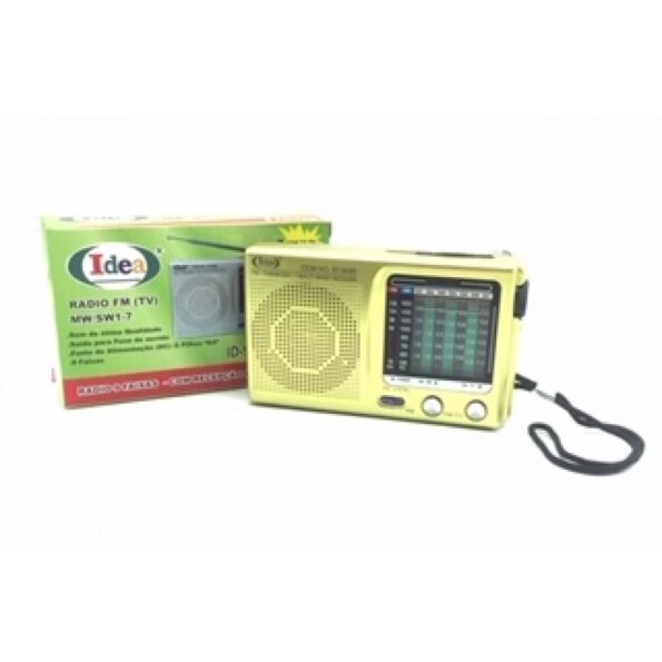 Rádio Portátil Amfm Com Recepção Para Som De Tv Sw Idea Id-9099 (2)