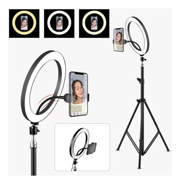 Ring Light Iluminador C Suporte 8 E Tripe 2,1mt Crs-rl03 (1)