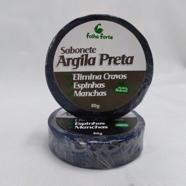 Sabonete Barra Argila Preta 80g Folha Forte Promoç (2)