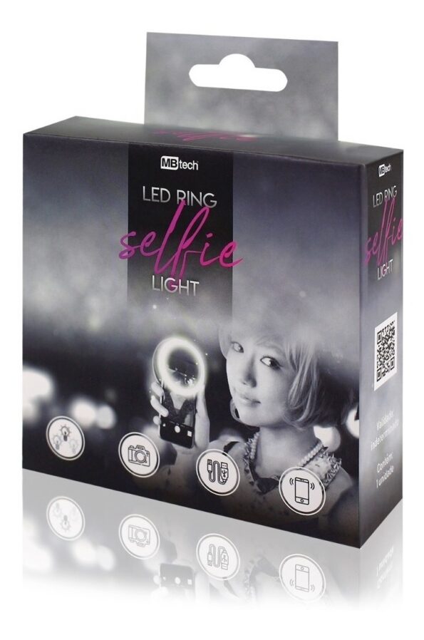 Selfie Ring Light Mbtech Led É Recarregável Mb84369 (2)