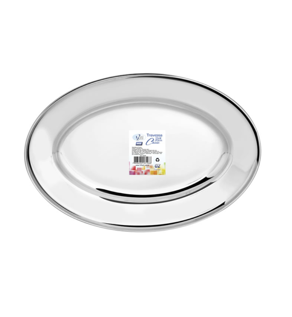 Travessa Inox Oval 20cm Linha Classic Ud299 123 2pçs (1)