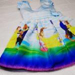 Vestido Rodado Personagem Bela E A Fera Infantil Veste 1 E 2 Anos (1)