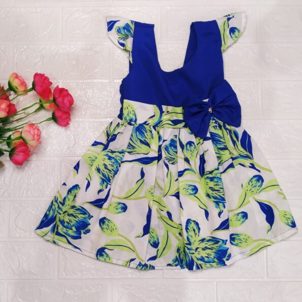 Vestido Rodadoo Estampado Infantil Veste 1 E 2 Anos (1)