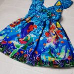 Vestido Rodadoo Personagem Ariell Infantil Veste 1 E 2 Anos (1)