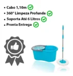 balde – azul spin mop 360 com esfregao – 123clean ud432 (1)