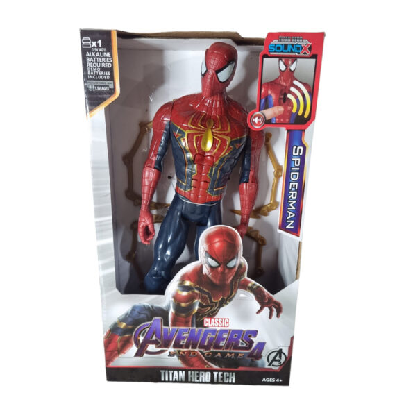 bonecos grandes herois avengers vingadores br1001 30cm -homem aranha 3