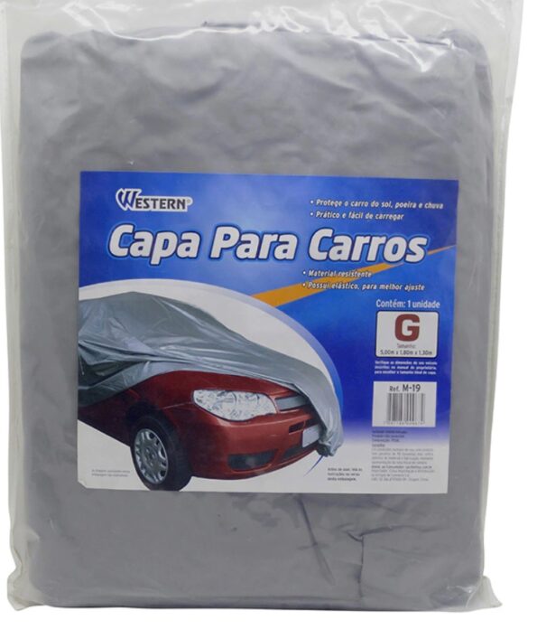 capa para carros tam g 5,00×1,80×1,30m m-19 western