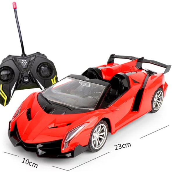 carro controle remoto 4 func fu3038 speed car 23cm-vermelho (1)