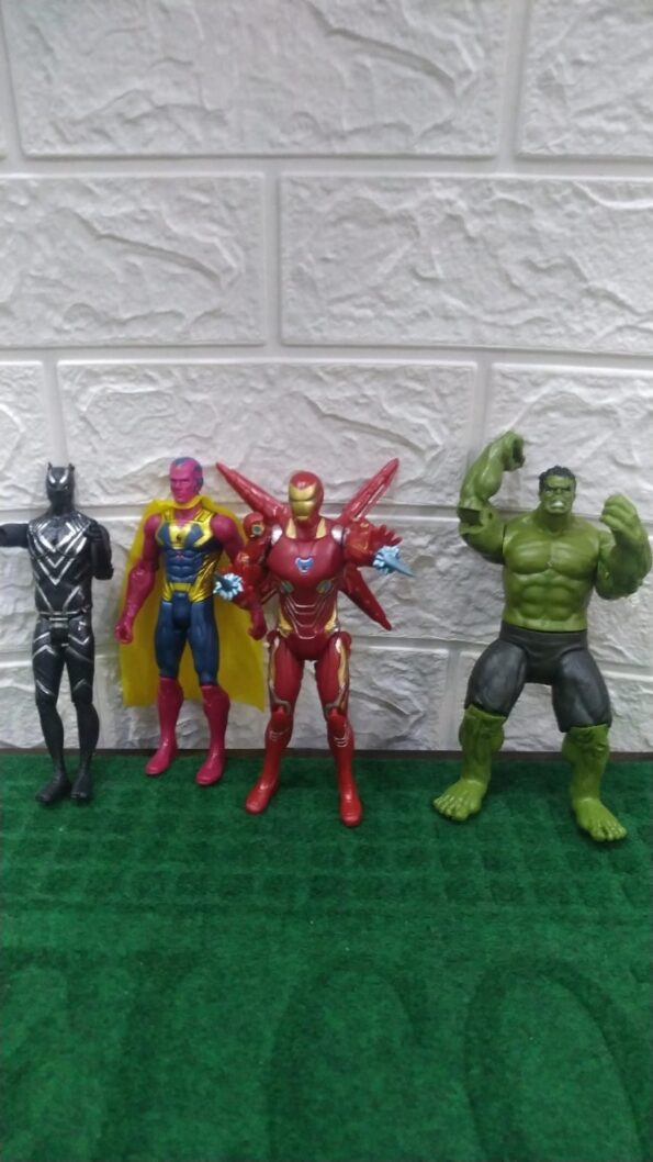 coleçao cartela 5 bonecos heroi avengers 05-75562