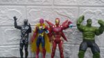 coleçao cartela 5 bonecos heroi avengers 05-7556