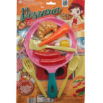 kit brinquedo cozinha pizza frigideira 8pcs fu3112 3