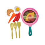 kit brinquedo cozinha pizza frigideira 8pcs fu3112 3