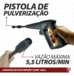 lavadora de alta pressão com jato vap regulável 1200w kala- 3