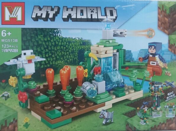 lego minecraft my world go-zp0360 mg513b-123pçs