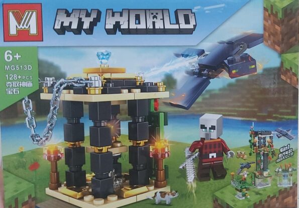 lego minecraft my world go-zp0360 mg513d-128pçs