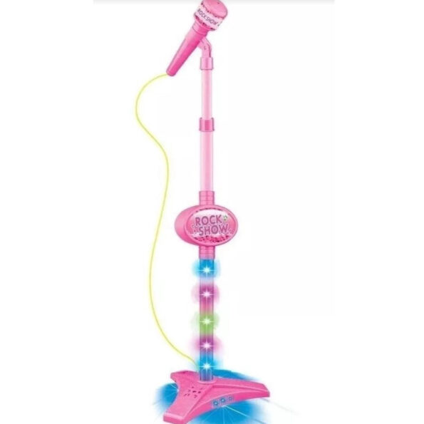 microfone infantil brinquedo mobile 88cmx21cm fu3363 rosa