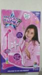 microfone infantil brinquedo mobile 88cmx21cm fu3363 rosa