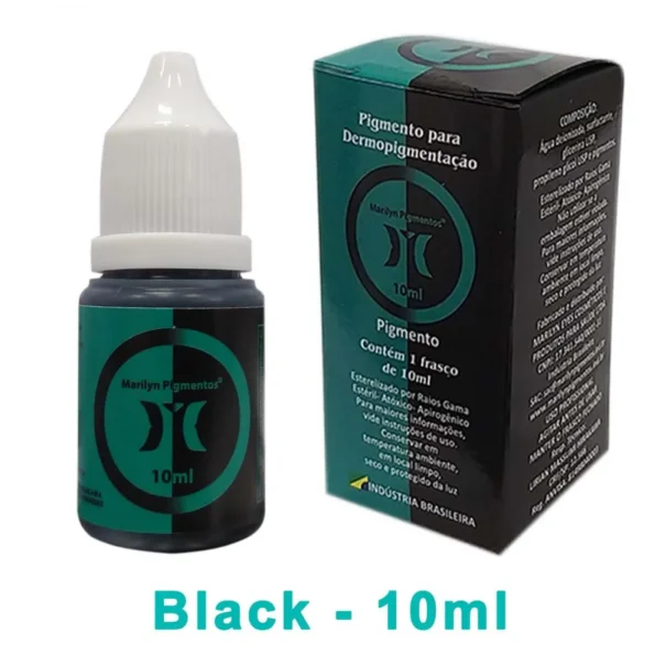 pigmento marilyn 10 ml – preto (black)