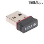 min adaptador de rede wifi usb 2.4ghz 150mbps para pc notebook e tv win3