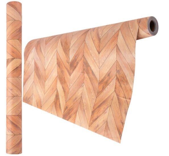 papel de parede 45cmx5m decorativo interponte pvc hd69998-tacos de madeira