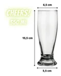 24 copos jogo de copo para seu negocio copo chopp tulipa vidro 350ml –2 vd52