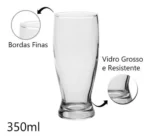 24 copos jogo de copo para seu negocio copo chopp tulipa vidro 350ml –2 vd52