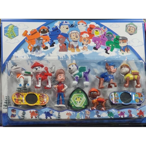 coleção brinquedo patrulha canina miniatura 10 pçs 9120a