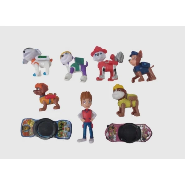 coleção brinquedo patrulha canina miniatura 10 pçs 9120aa