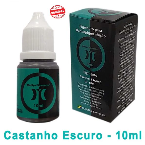 pigmento marilyn 10 ml dermopigmentação – castanho escuro (dark brown)