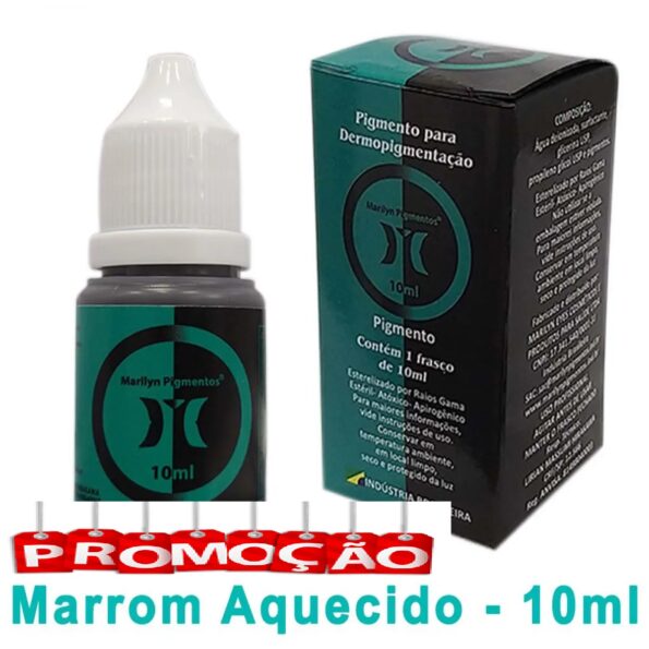 pigmento marilyn 10 ml – marrom aquecido (hot brown)