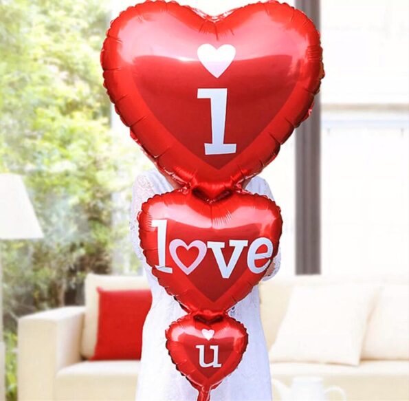 Balão Metalizado I Love U 100x50cm C40433