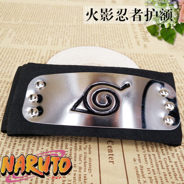Bandana faixa naruto vilas folha metal 4cm 10cm modelos naruto drag