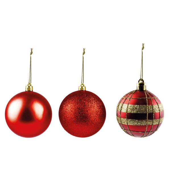 Bolas De Natal Vermelha Cd Cristal Art Christmas Nº5 Zc423