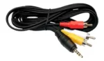 Cabo Audio E Video P2 P3 3 Rca Para Celular 1,5m (1)