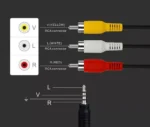 Cabo Audio E Video P2 P3 3 Rca Para Celular 1,5m (1)