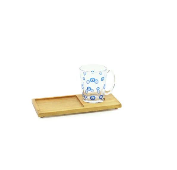 Caneca De Vidro Grande Decorado – Olho Grego 17895 Promoção (1)