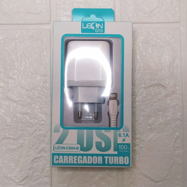 Carregador Turbo 6.1a 2usb Cs04-i8 Iphone Leon (1)