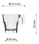 Conjunto Xicara De Cafe Expresso 75,5mmx60mm 80ml 12pçs Vd66 (1)