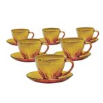 Conjunto Xicara De Cha 200ml Bbc Glass 12pçs Vd22 (1)