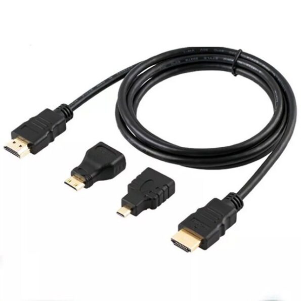 Hdmi 3em 1 Micro E Mini Hdmi Hdtv1.4 1,8m Xt2063 Xtrad (2)
