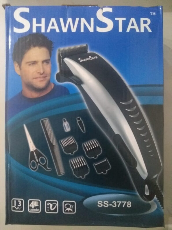 Maquina Cortar Cabelo Shawn Star Ss3778 8pçs