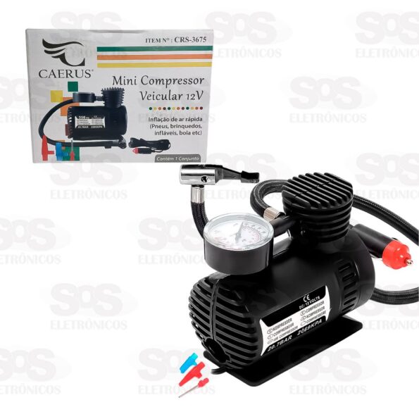 Mini Compressor De Ar Veicular 12v Crs-3675 Caerus (1)