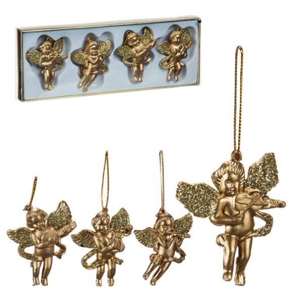 Pendentes Anjos Com 4 8x5cm Zf4969 (1)