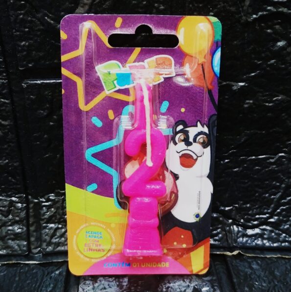 Vela Numero Para Aniversario N 2 Pink Panda (2)