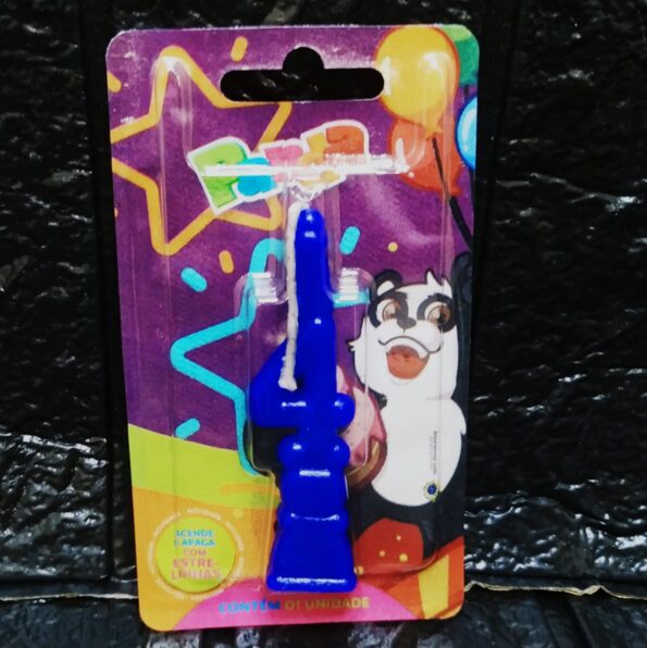 Vela Numero Para Aniversario N 4 Azul Panda (1)