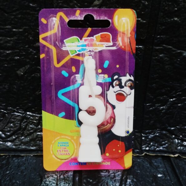 Vela Numero Para Aniversario N 5 Branco Panda (2)